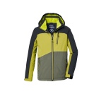 Killtec Winter Jacket Kow 370 with Hood and Snow Skirt (windproof and waterproof, breathable, PFC-free) black children